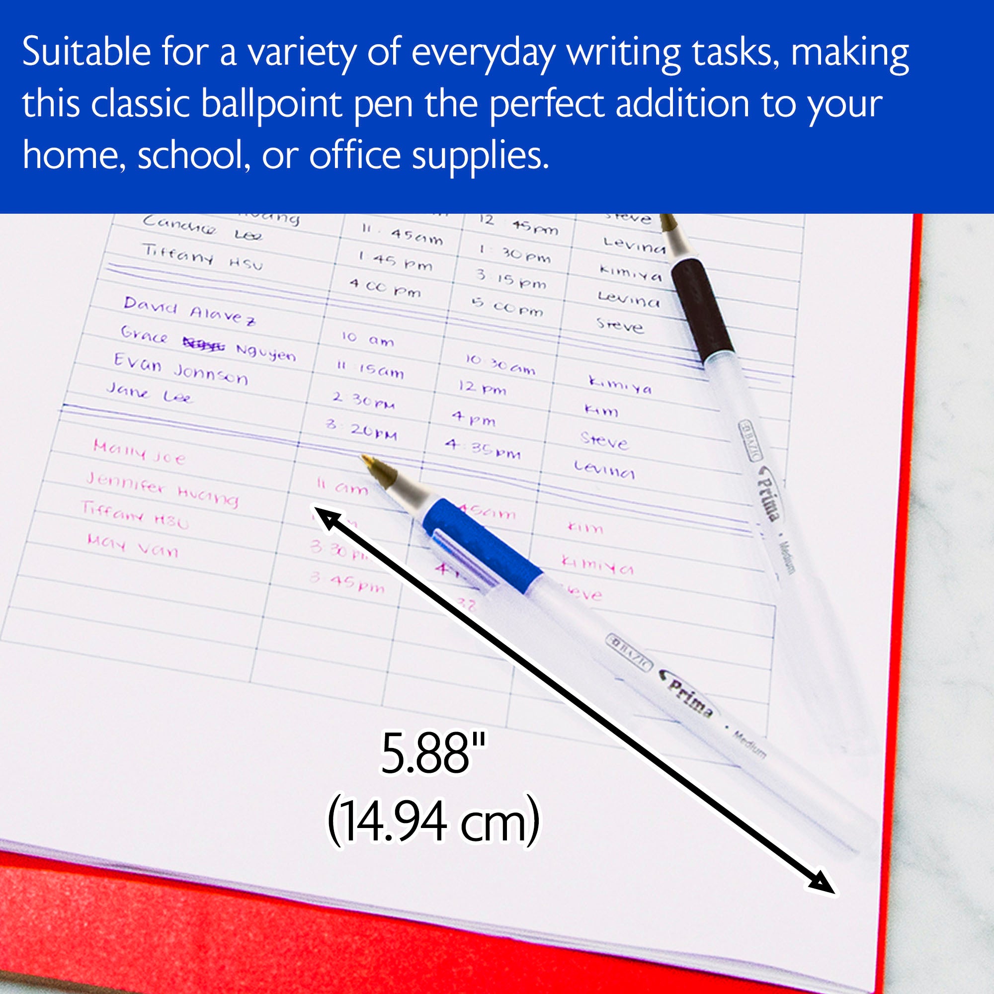 8 Color Prima Stick Pen w/ Cushion Grip