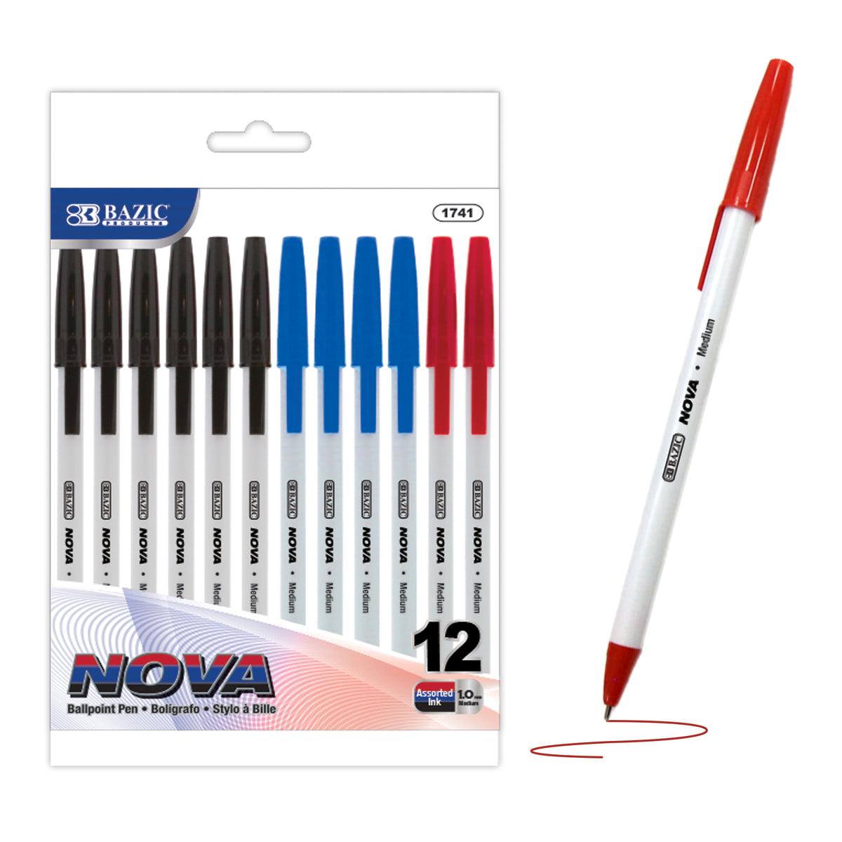 Nova Assorted Color Stick Pen