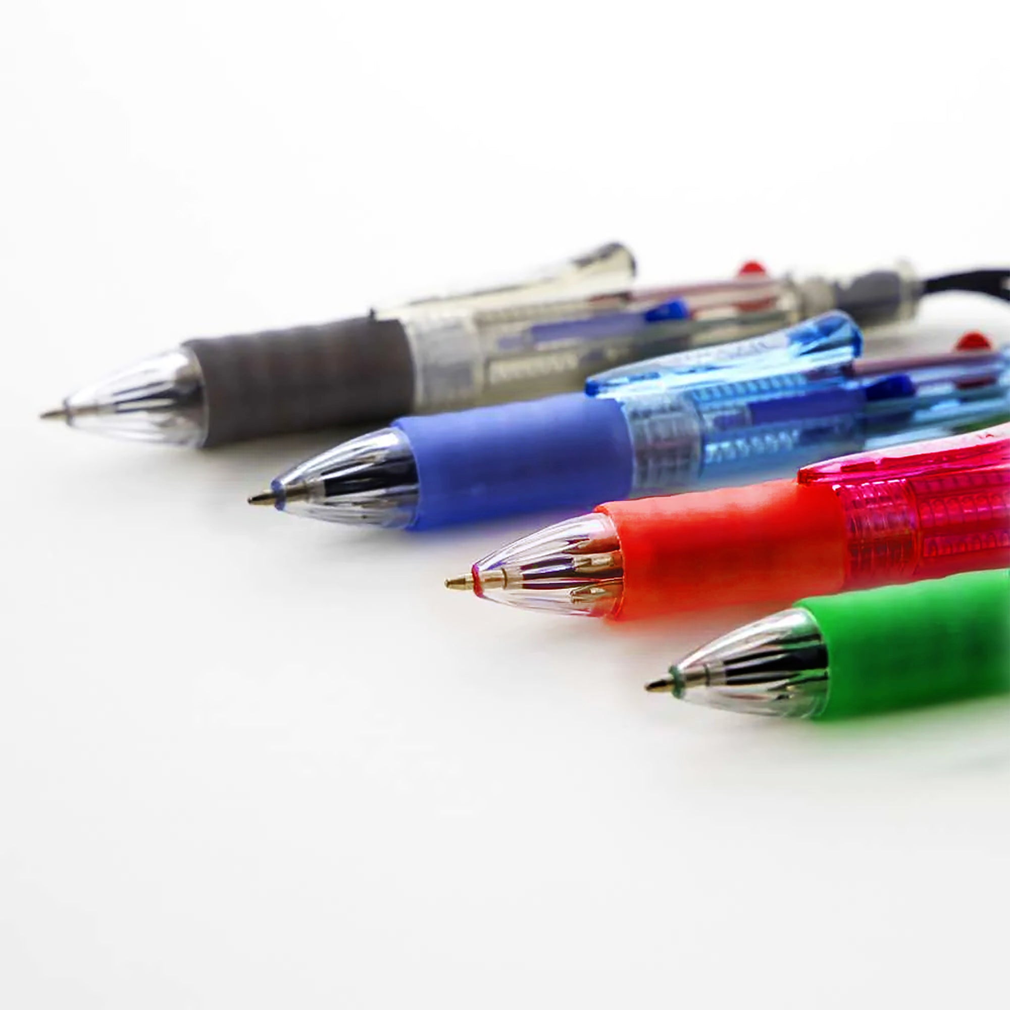 4-Color Retractable Ballpoint Pens, 1.0 mm Medium