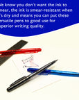 Ixion Assorted Color Retractable Pen (5/Pack)