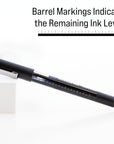 Norte Black Needle-Tip Rollerball Pen (3/Pack)