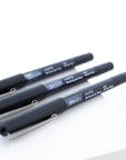 Norte Black Needle-Tip Rollerball Pen (3/Pack)