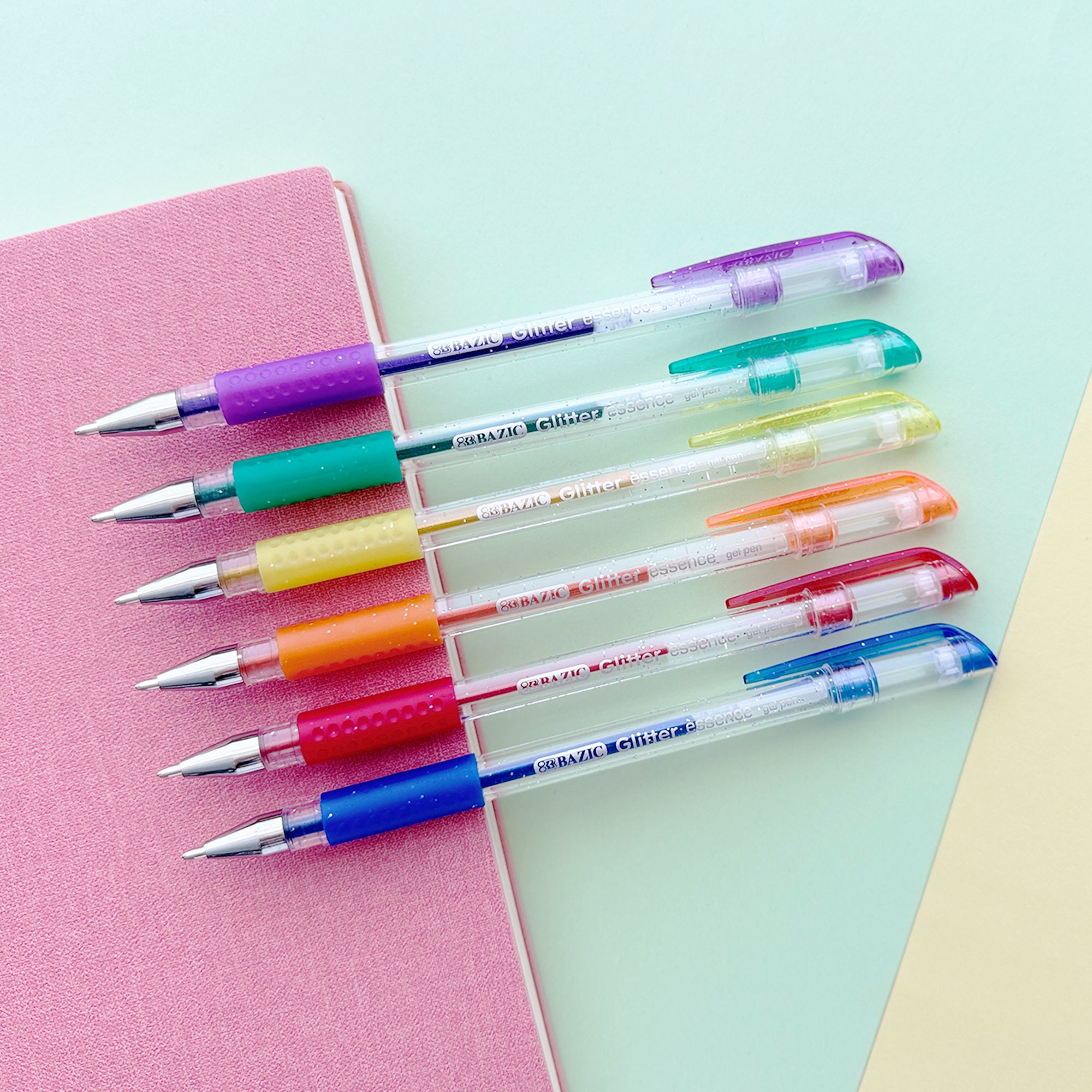 Essence Gel Pen 6 Glitter Color w/ Cushion Grip
