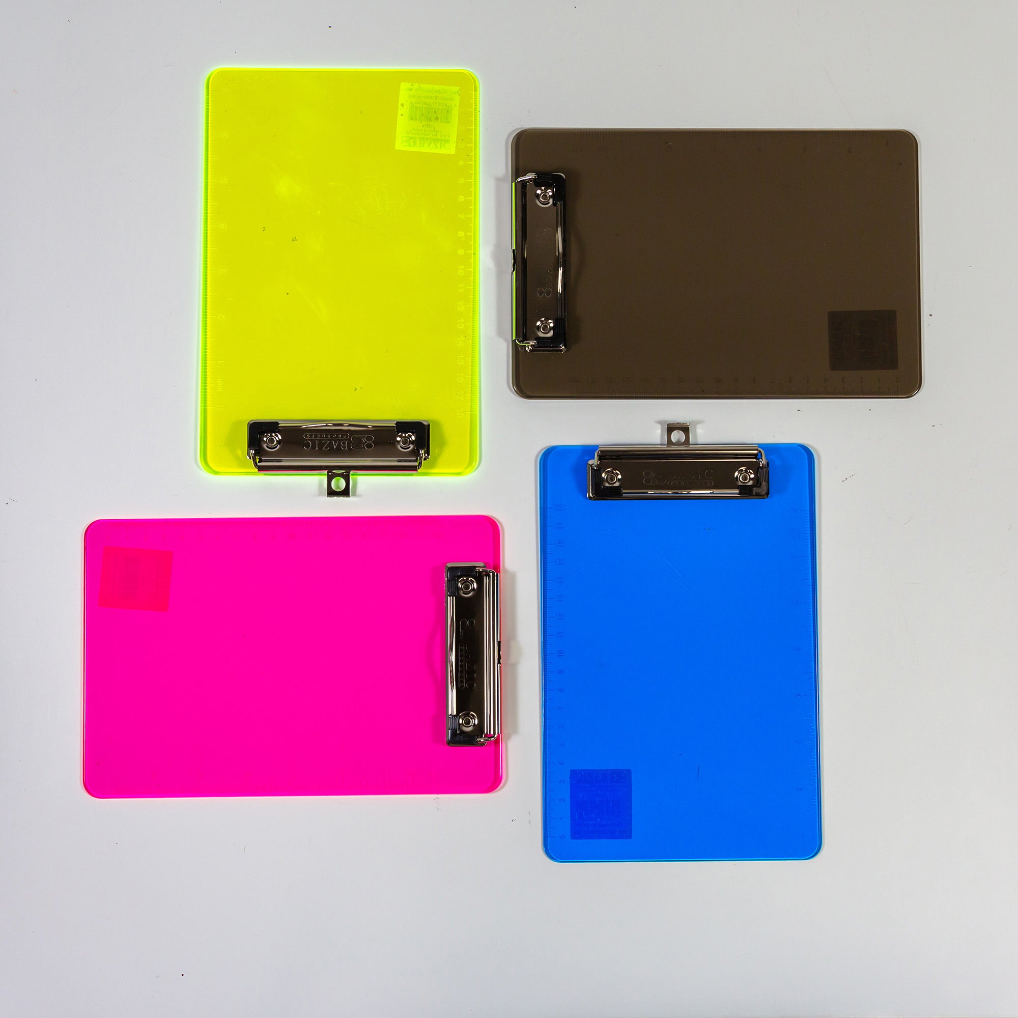 Mini Clipboard, 9" x 6", Plastic, Assorted Colors