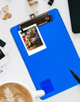 Memo Size Plastic Clipboard w/ Low Profile Clip