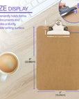 Hardboard Clipboard w/ Sturdy Spring Clip - Memo Size