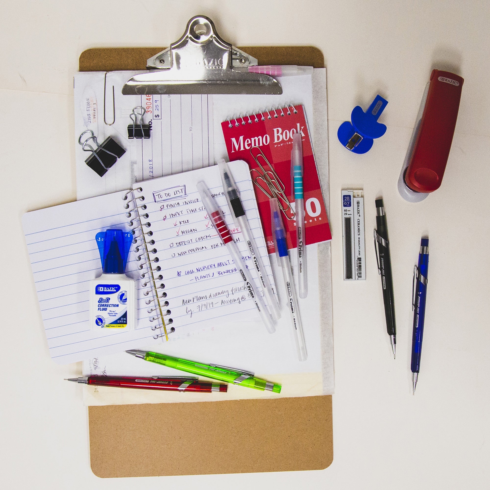 Legal Size Hardboard Clipboard, Spring Clip