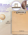 Hardboard Clipboard Standard Size w/ Low Profile Clip