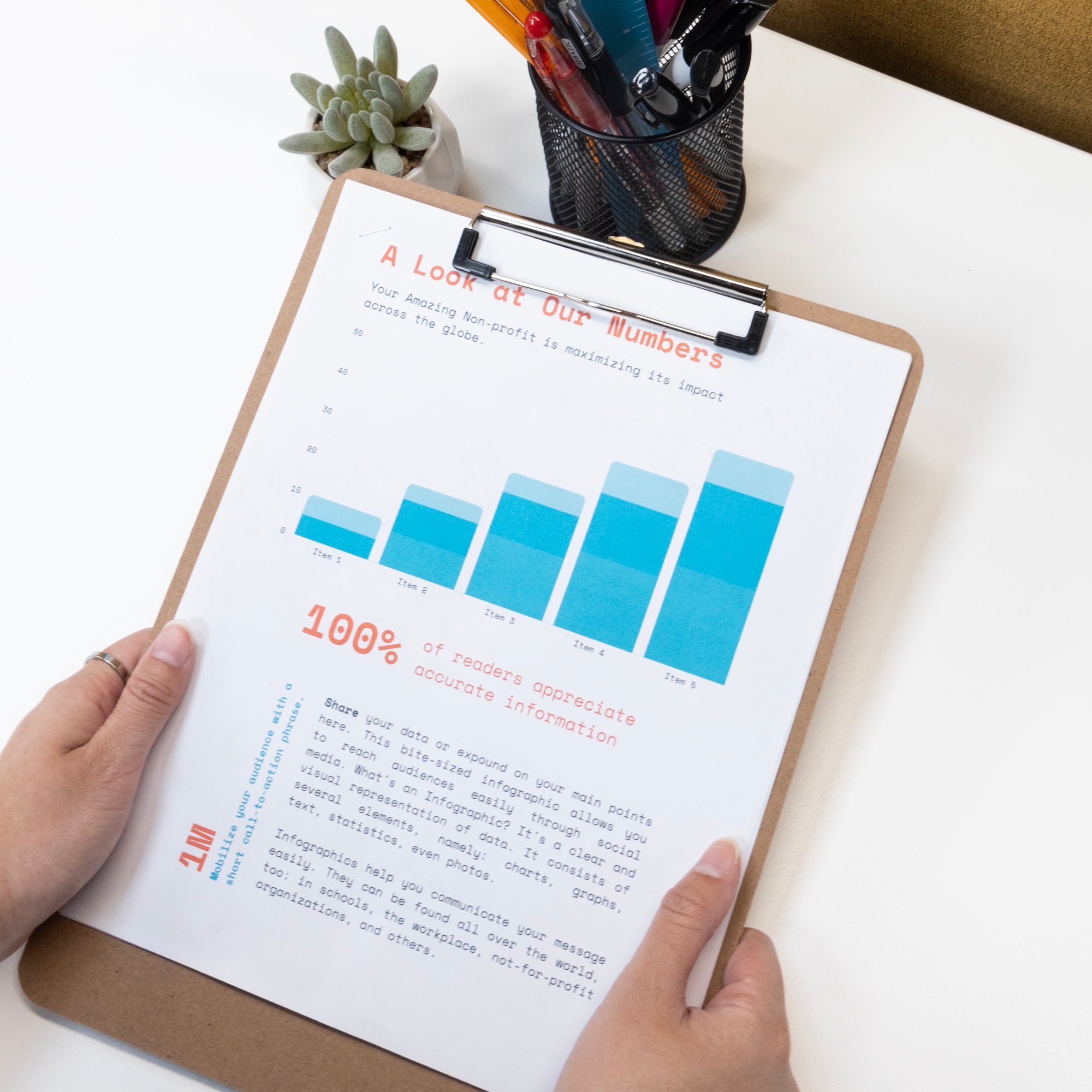 Hardboard Clipboard with Low Profile Clip