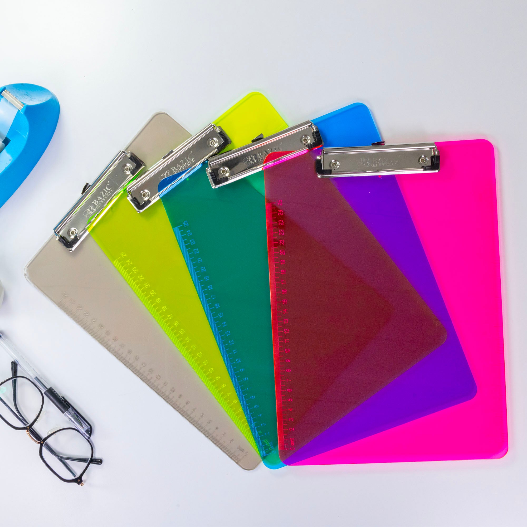 Standard Size Plastic Clipboard w/ Low Profile Clip