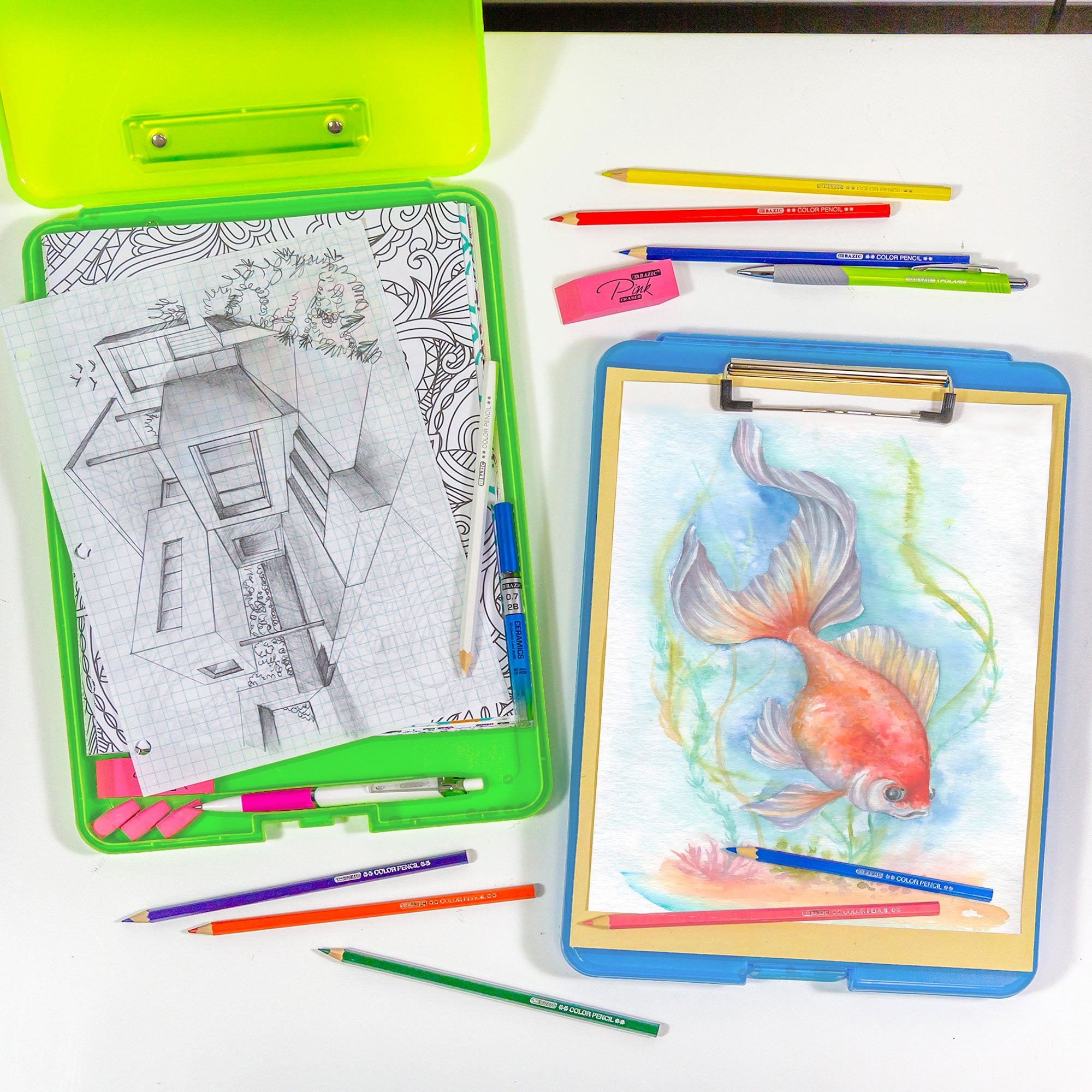 Translucent Clipboard Storage Case, Letter Size