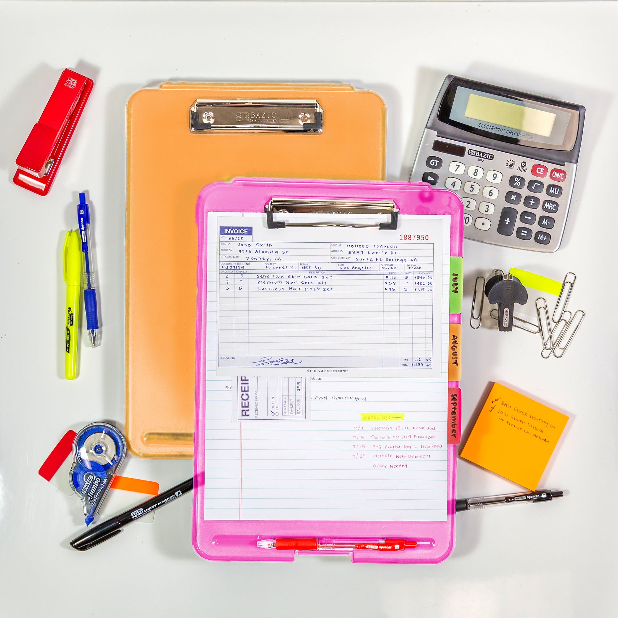 Translucent Clipboard Storage Case, Letter Size