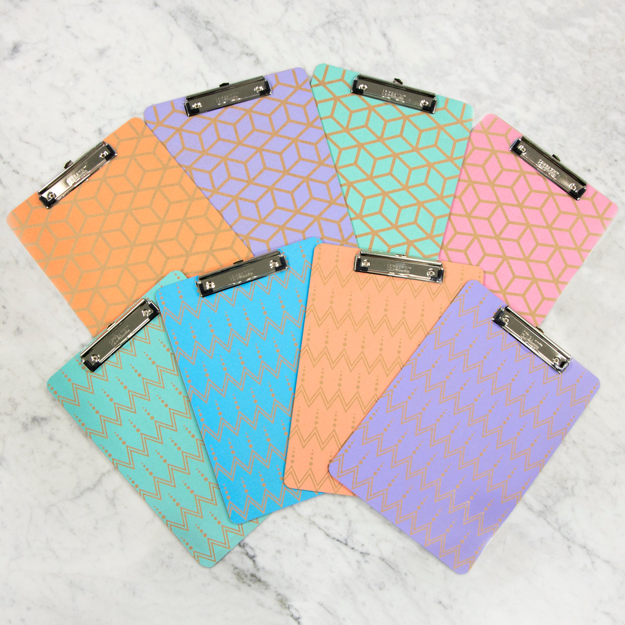 Retro Hardboard Standard Clipboard, Low-Profile Clip