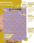 Hardboard Clipboard Standard Size Retro w/ Low Profile Clip