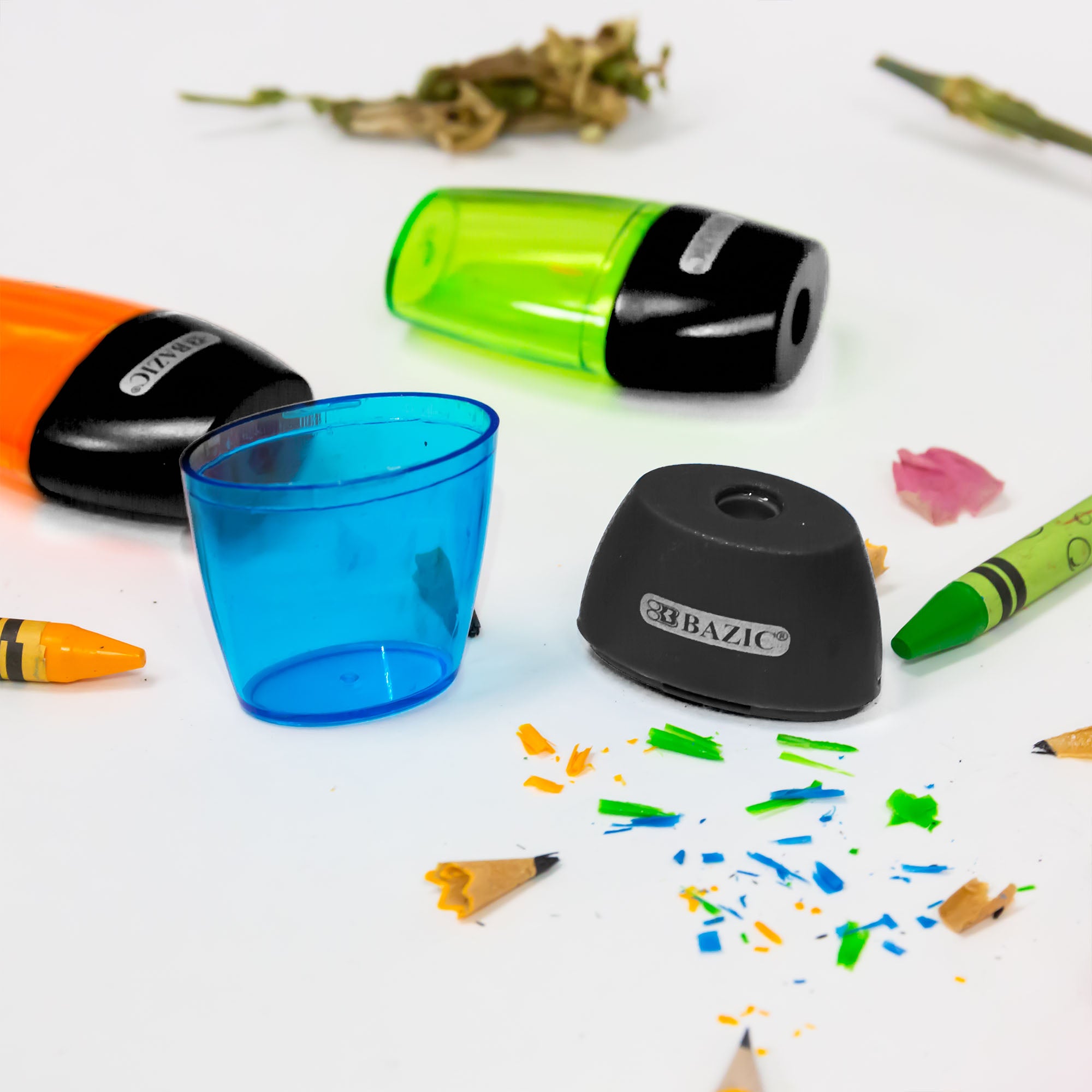 Axel Single-Hole Pencil Sharpeners, 1 Count, With Receptacle