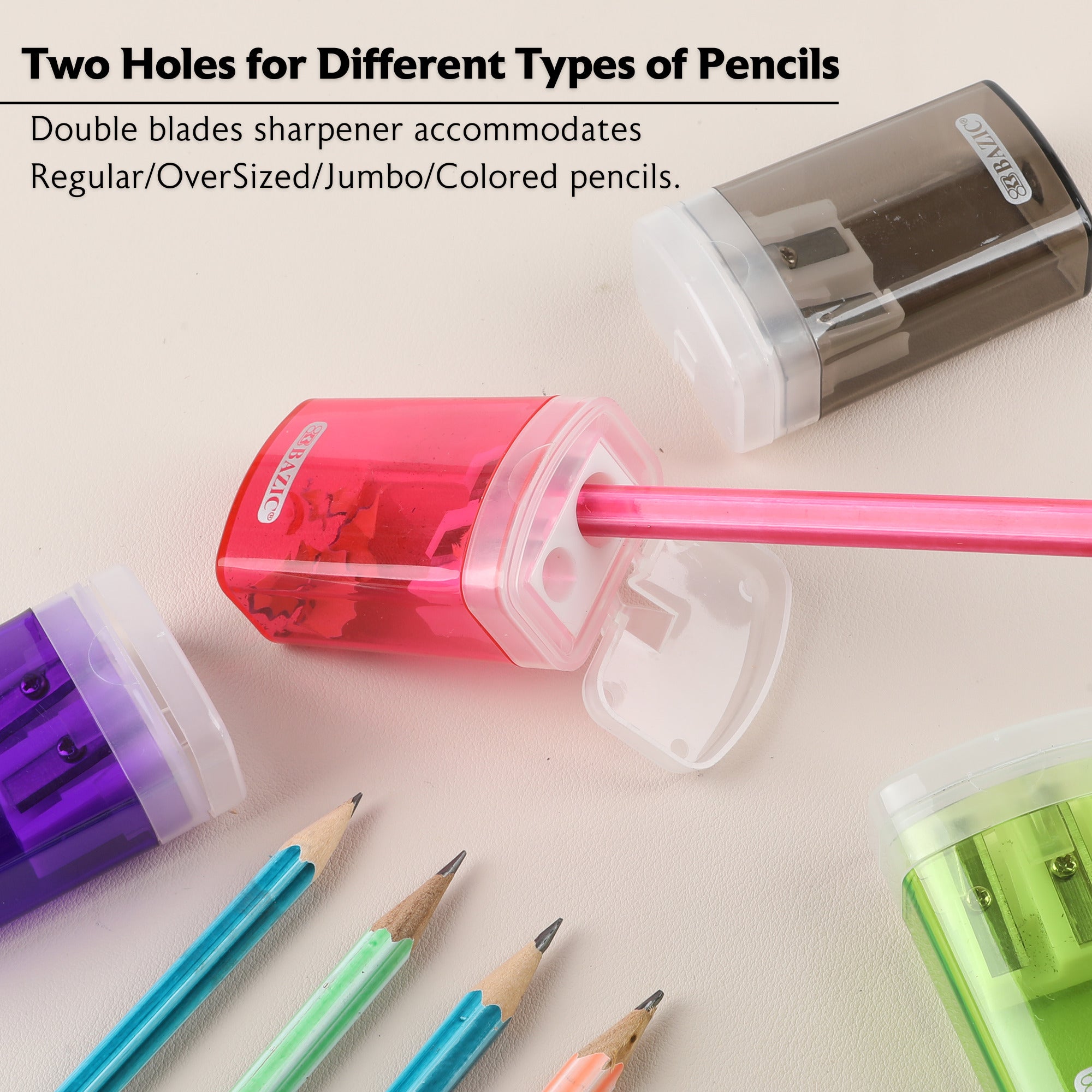 Victor Dual Hole Sharpener w/ Lid & Receptacle