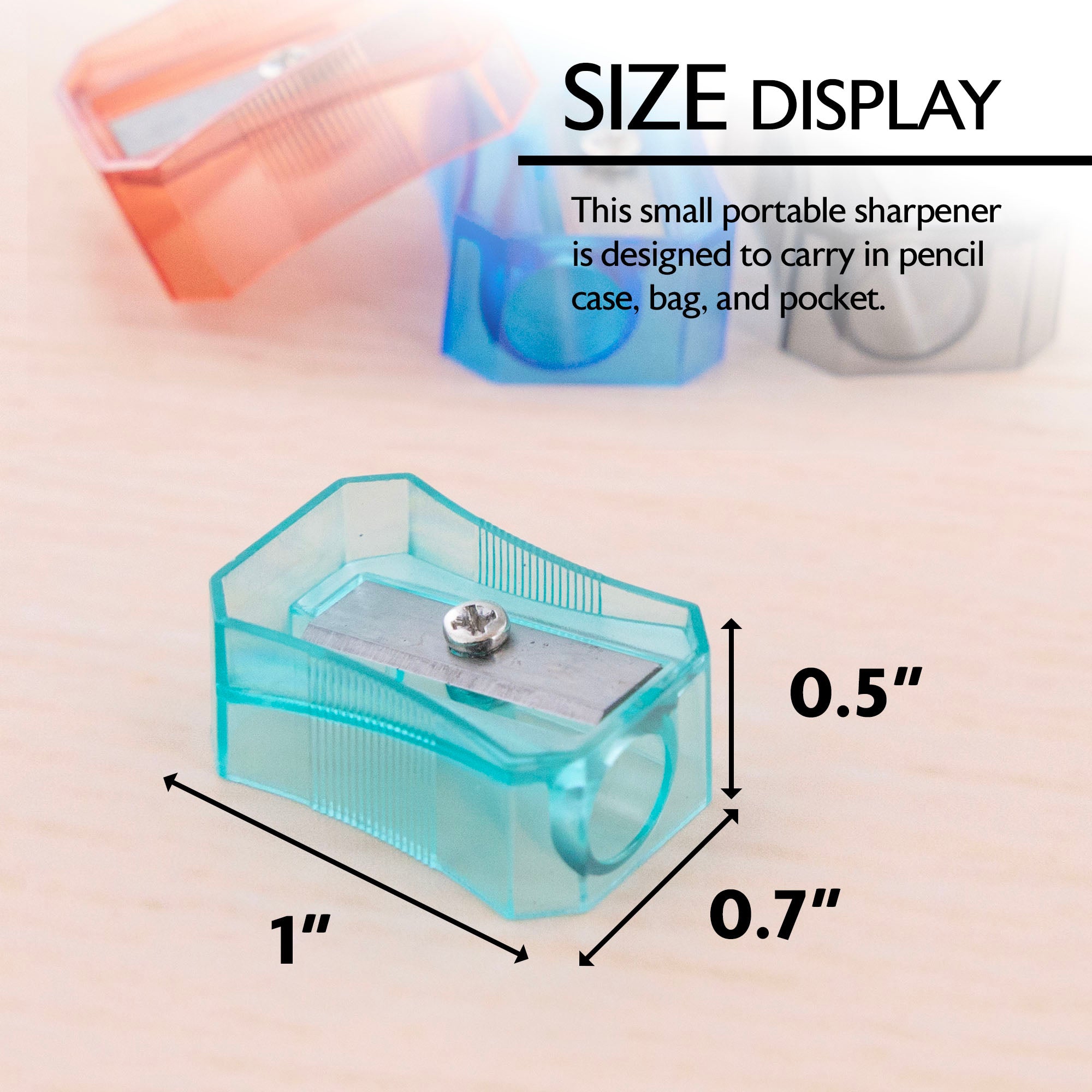 Felix Single-Hole Pencil Sharpeners, 12 Count