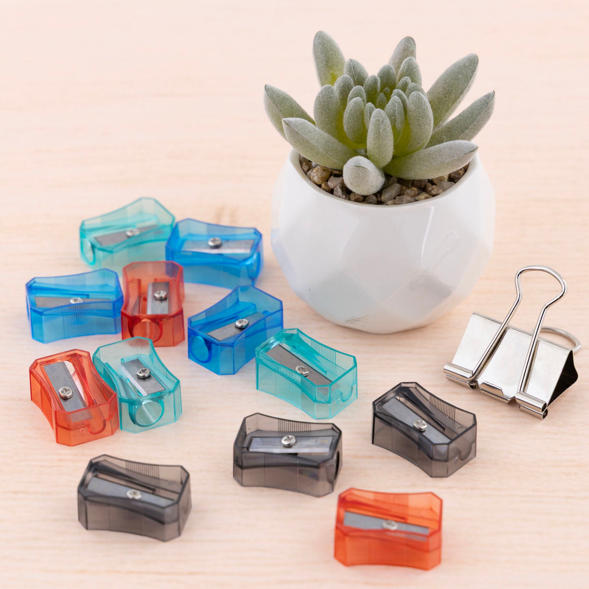 Felix Single-Hole Pencil Sharpeners, 12 Count