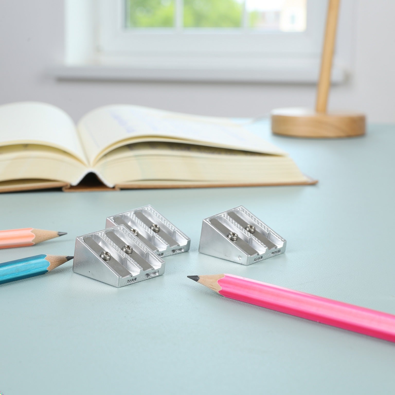 Dual Hole Metal Pencil Sharpener (3/Pack)