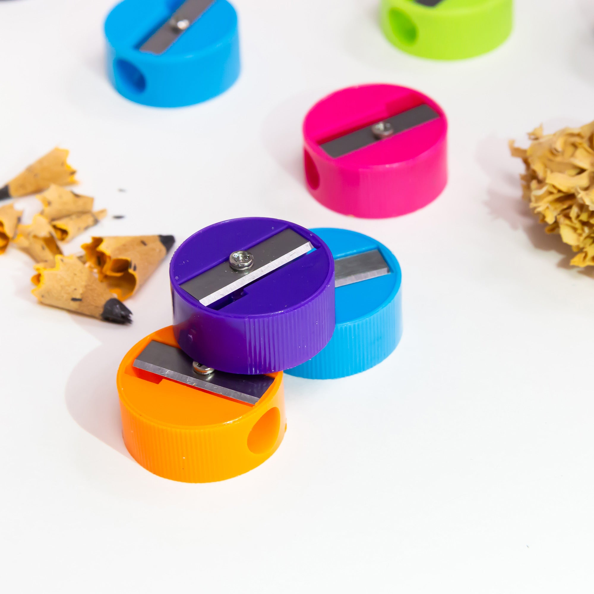 Pencil Sharpeners, 12 Count Manual Round Sharpeners