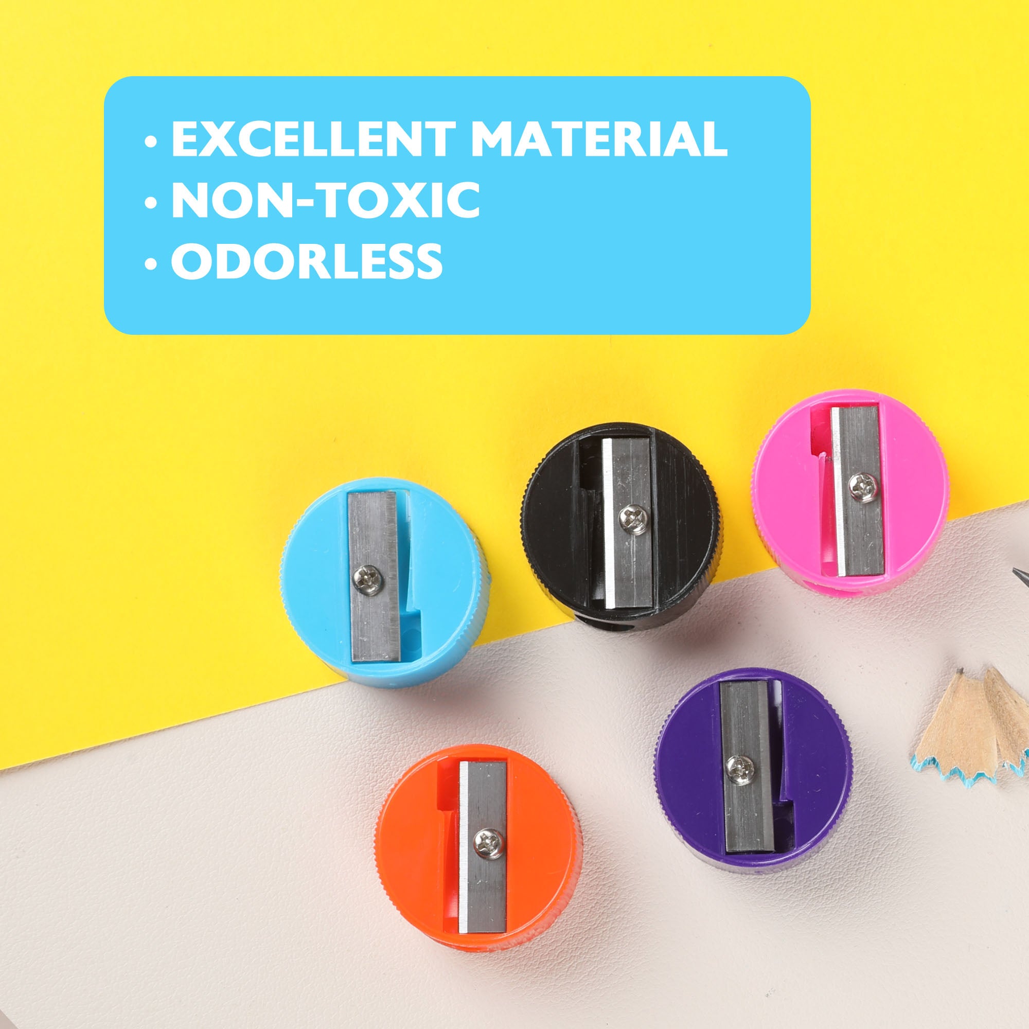 Luna Single-Hole Pencil Sharpeners, 12 Count