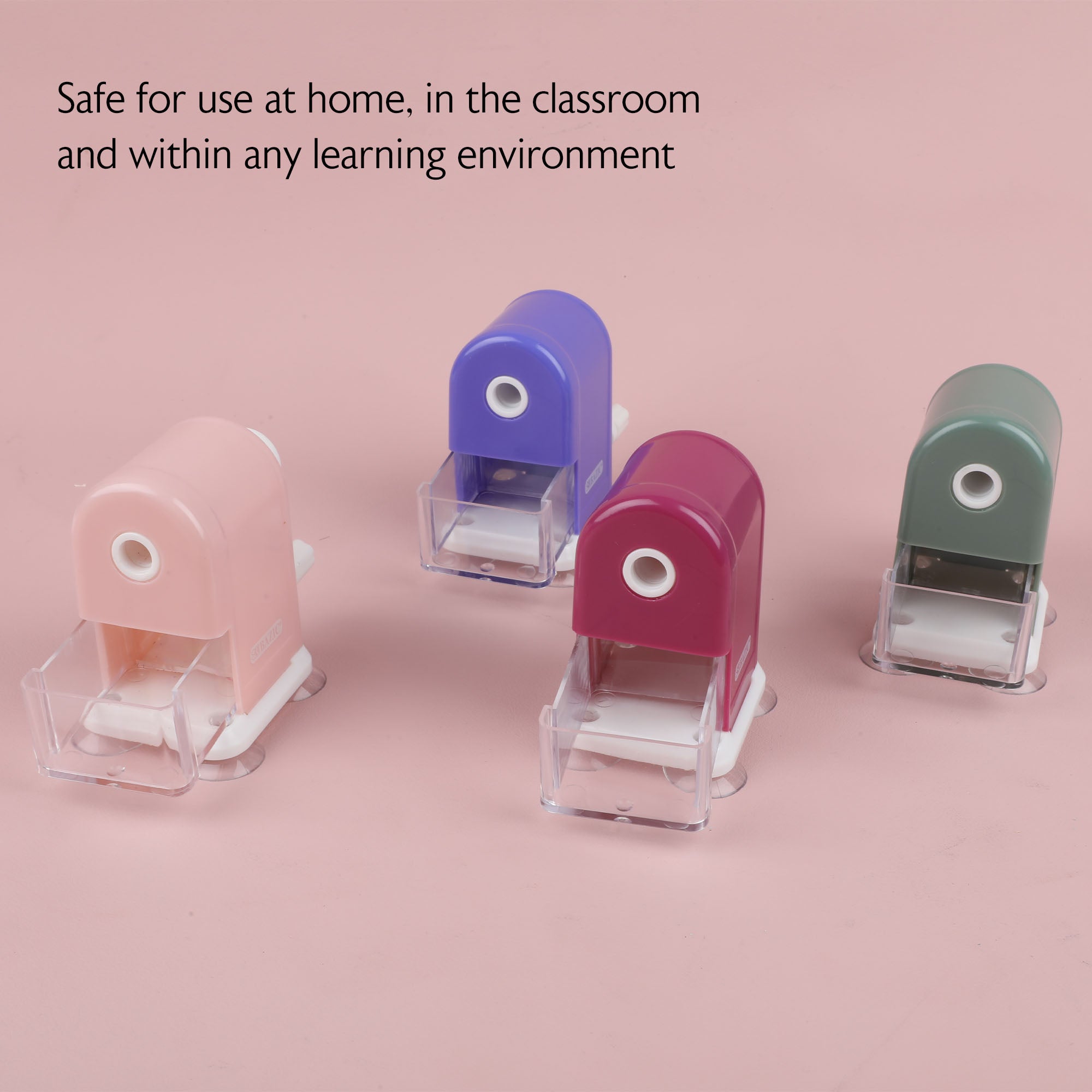 Dual-Hole Pencil Sharpeners, 1 Count, With Receptacle