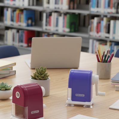 Dual-Hole Pencil Sharpeners, 1 Count, With Receptacle