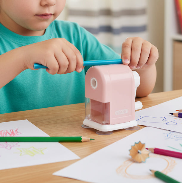 Dual-Hole Pencil Sharpeners, 1 Count, With Receptacle