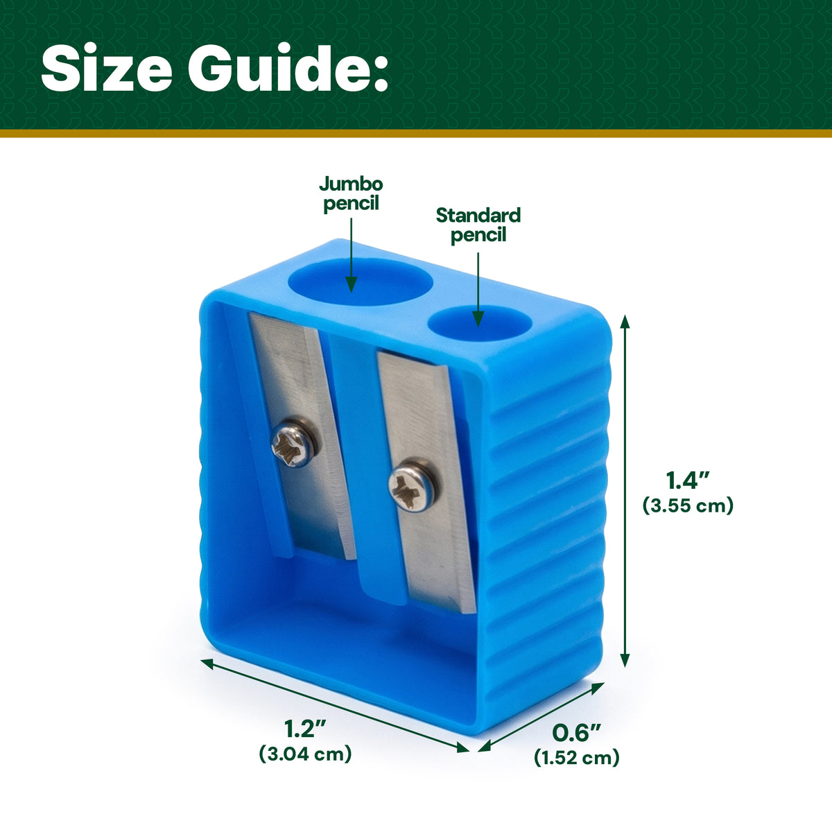 Cora Dual-Hole Pencil Sharpeners, 6 Count