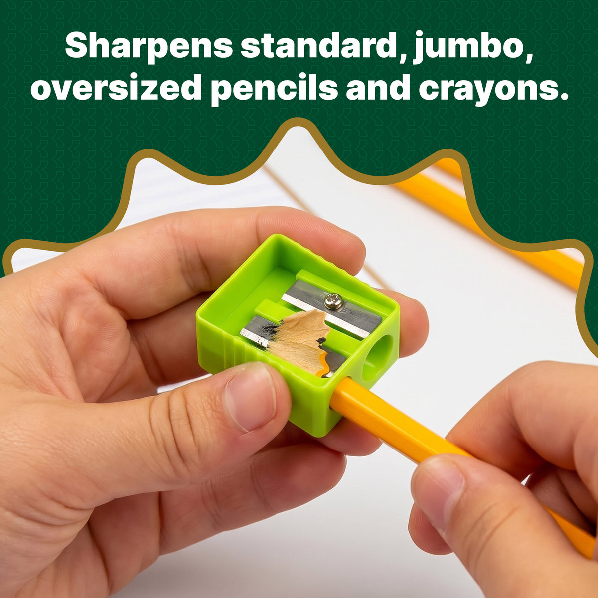 Cora Dual-Hole Pencil Sharpeners, 6 Count