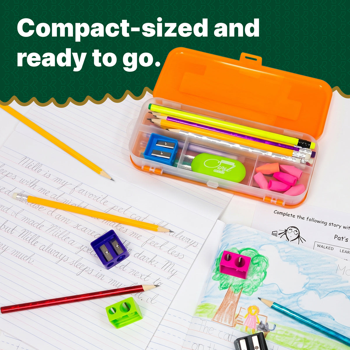 Cora Dual-Hole Pencil Sharpeners, 6 Count