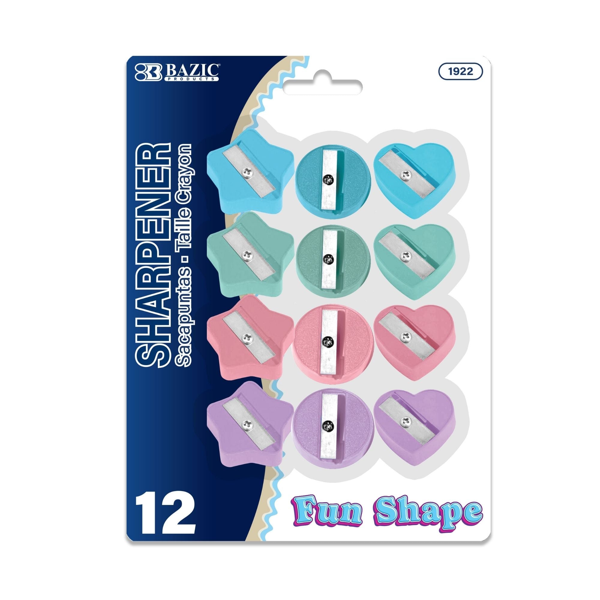 Fun Shaped Pencil Sharpener (12/Pack)