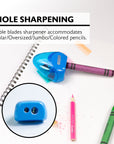 Kara Dual Hole Sharpener w/ Triangle Receptacle (2/Pack)