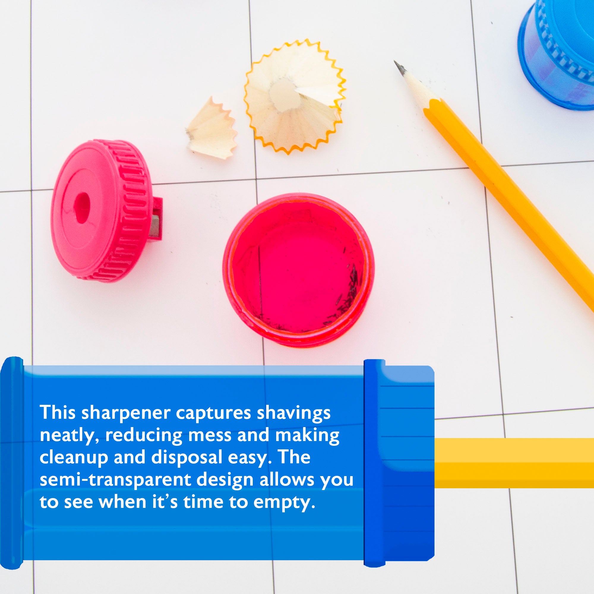 Ethan Single-Hole Pencil Sharpeners, 1 Count
