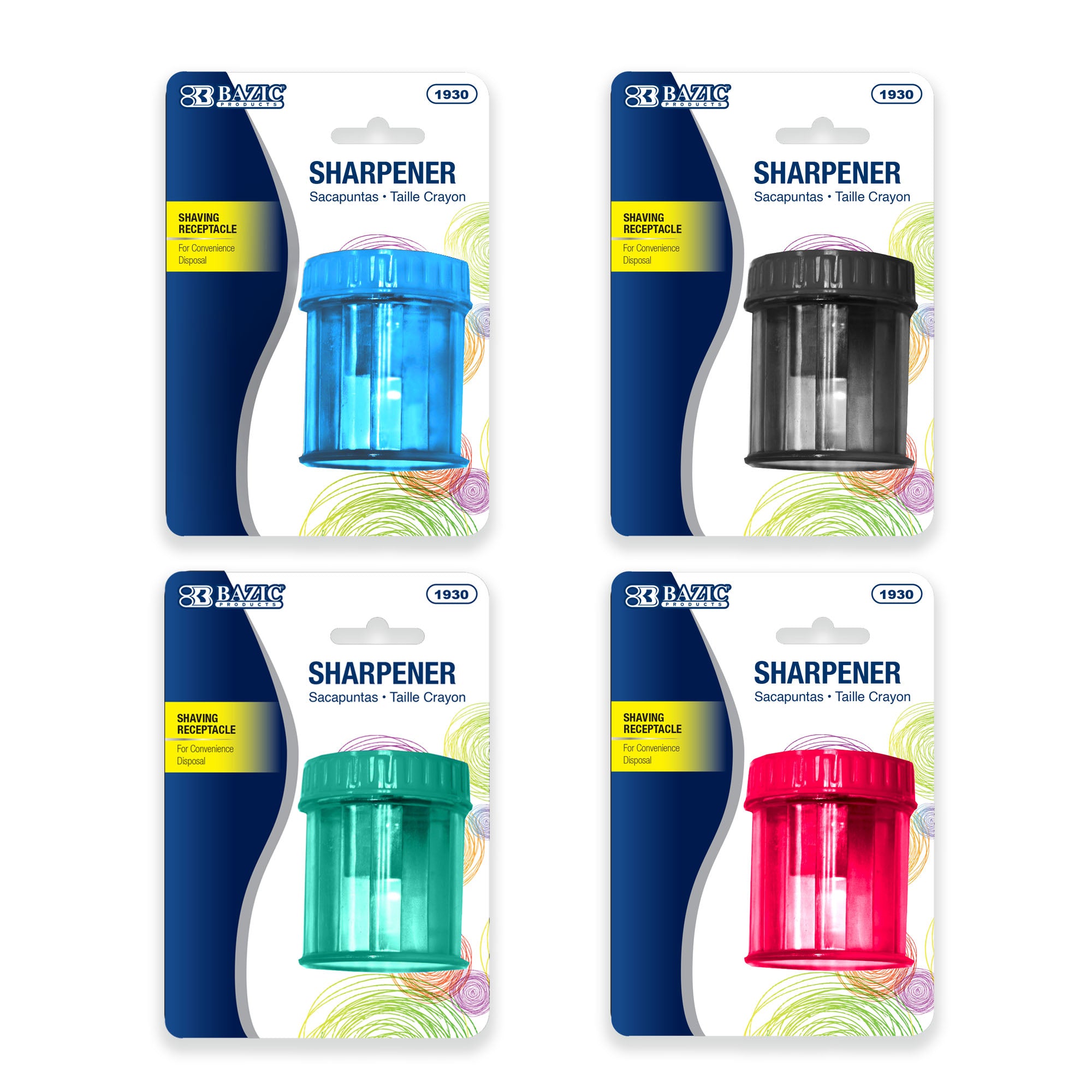 Ethan Single-Hole Pencil Sharpeners, 1 Count