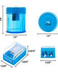 Dual Hole Square Receptacle Sharpener + Round Receptacle Sharpener