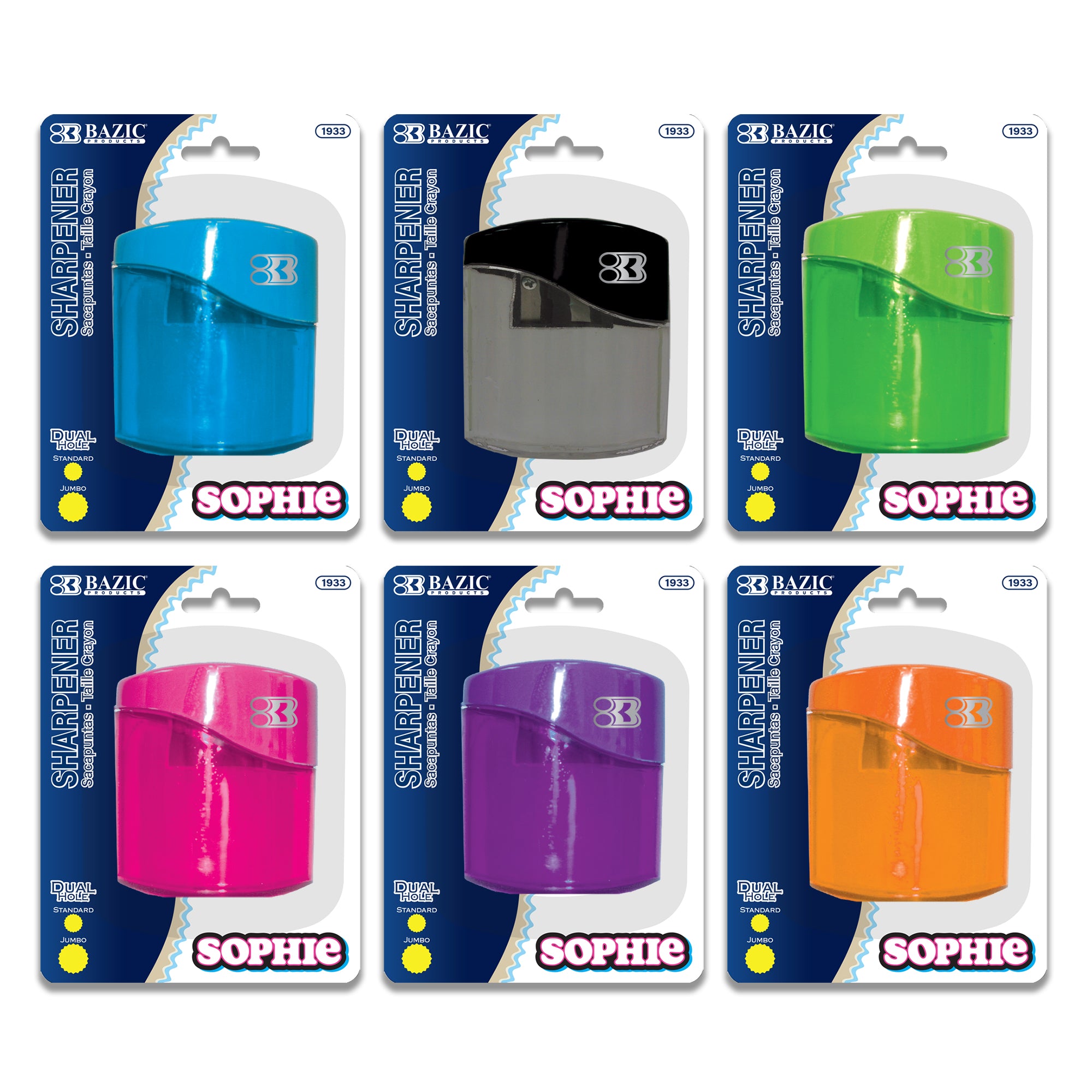 Sophie Dual Hole Sharpener w/ Square Receptacle
