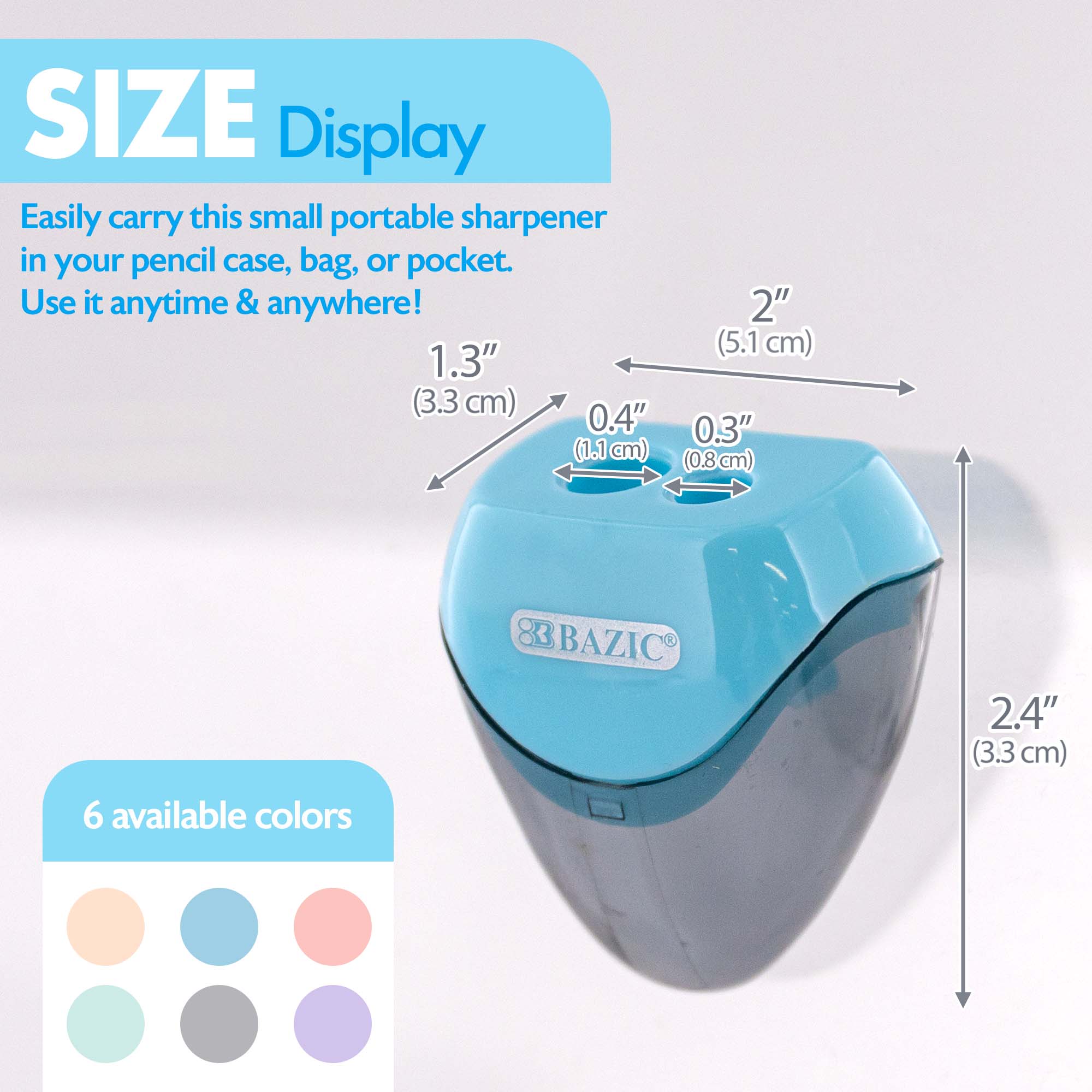 Kara Dual Hole Sharpener w/ Triangle Receptacle