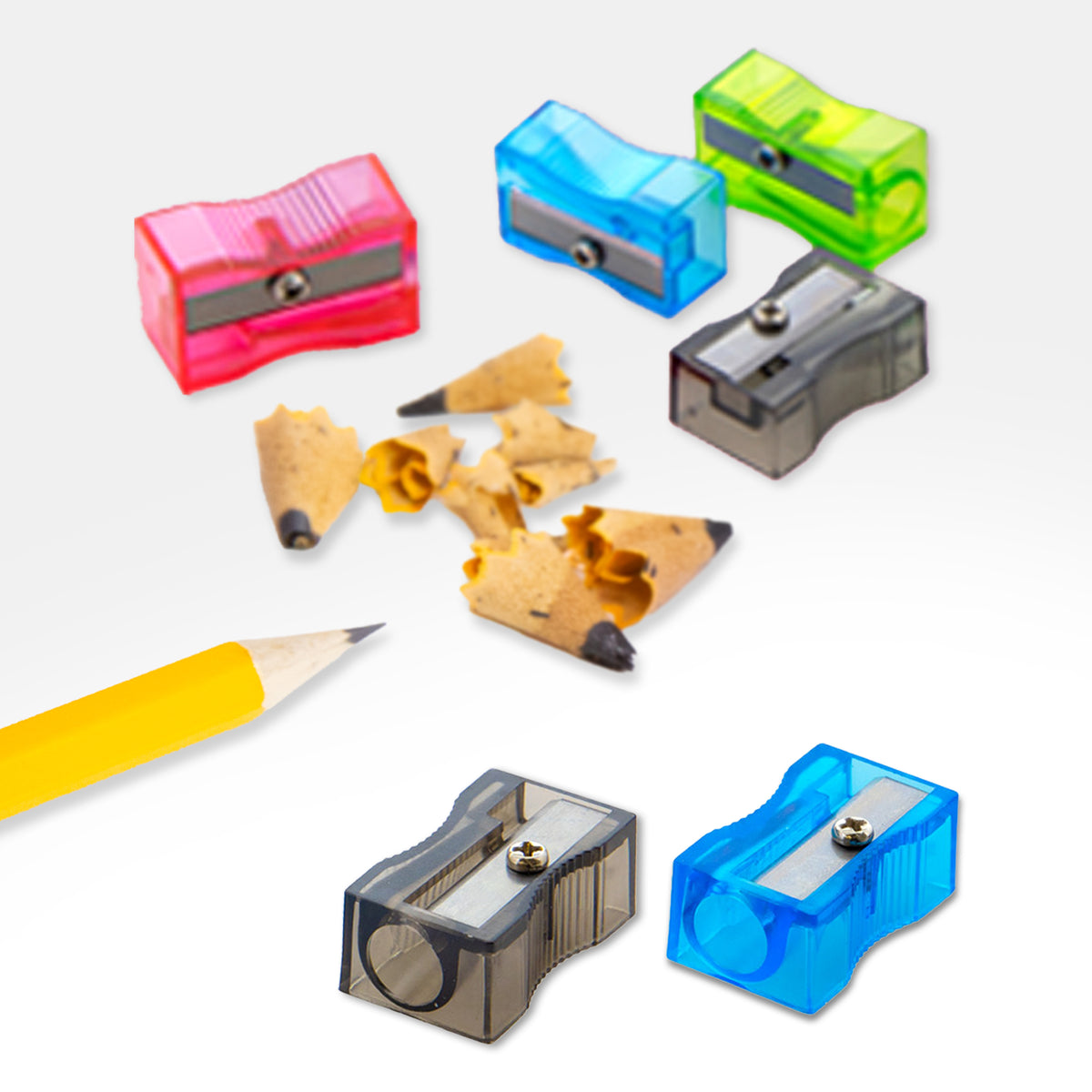 Single Hole Square Pencil Sharpeners, Steel Blade