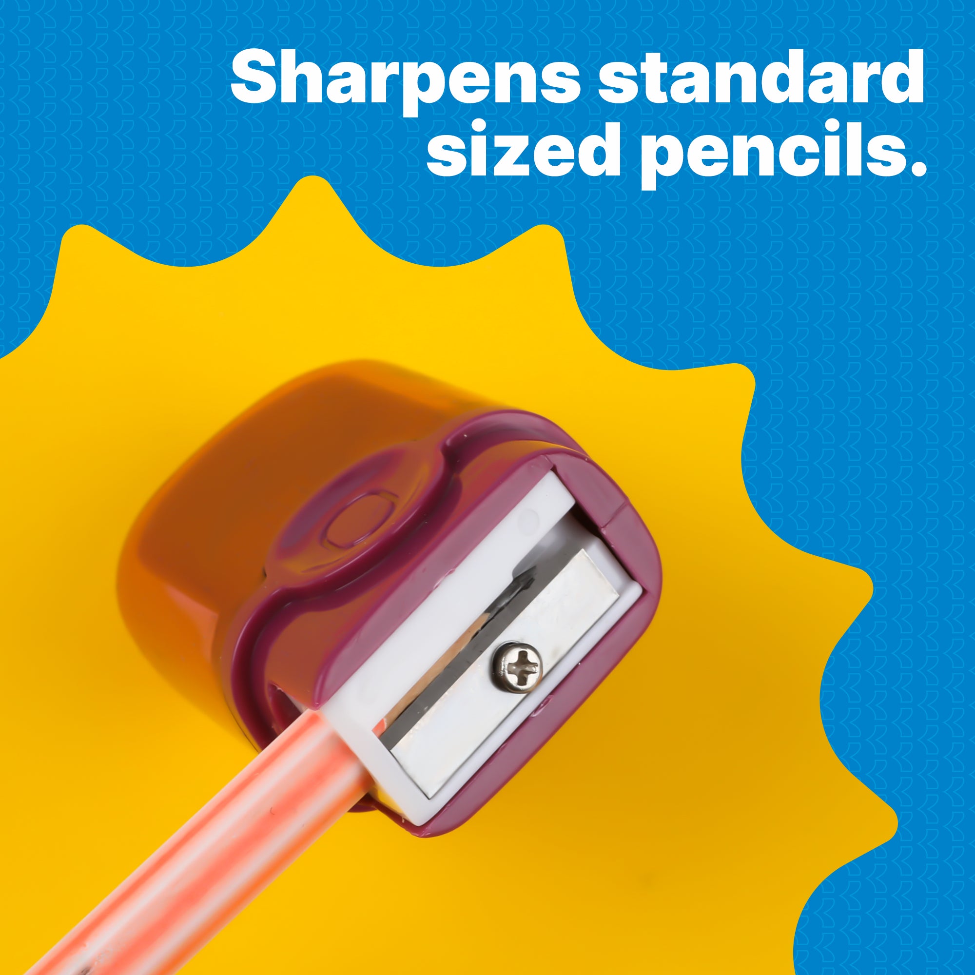 Single Hole Pencil Sharpener with Eraser, Steel Blade