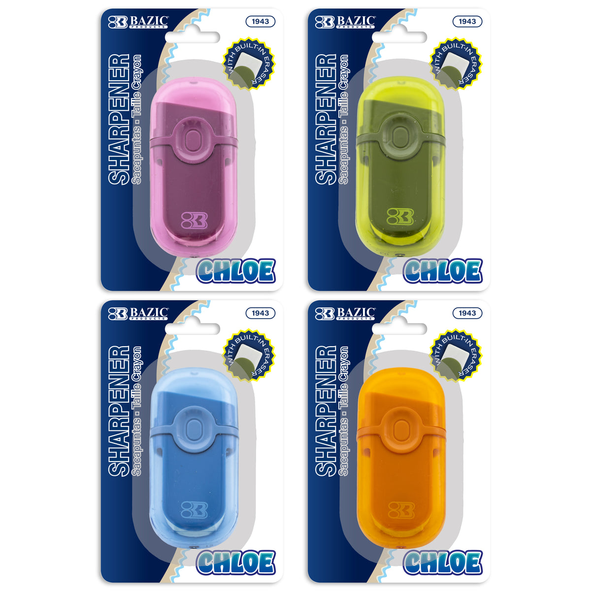 Chloe Sharpener + Eraser