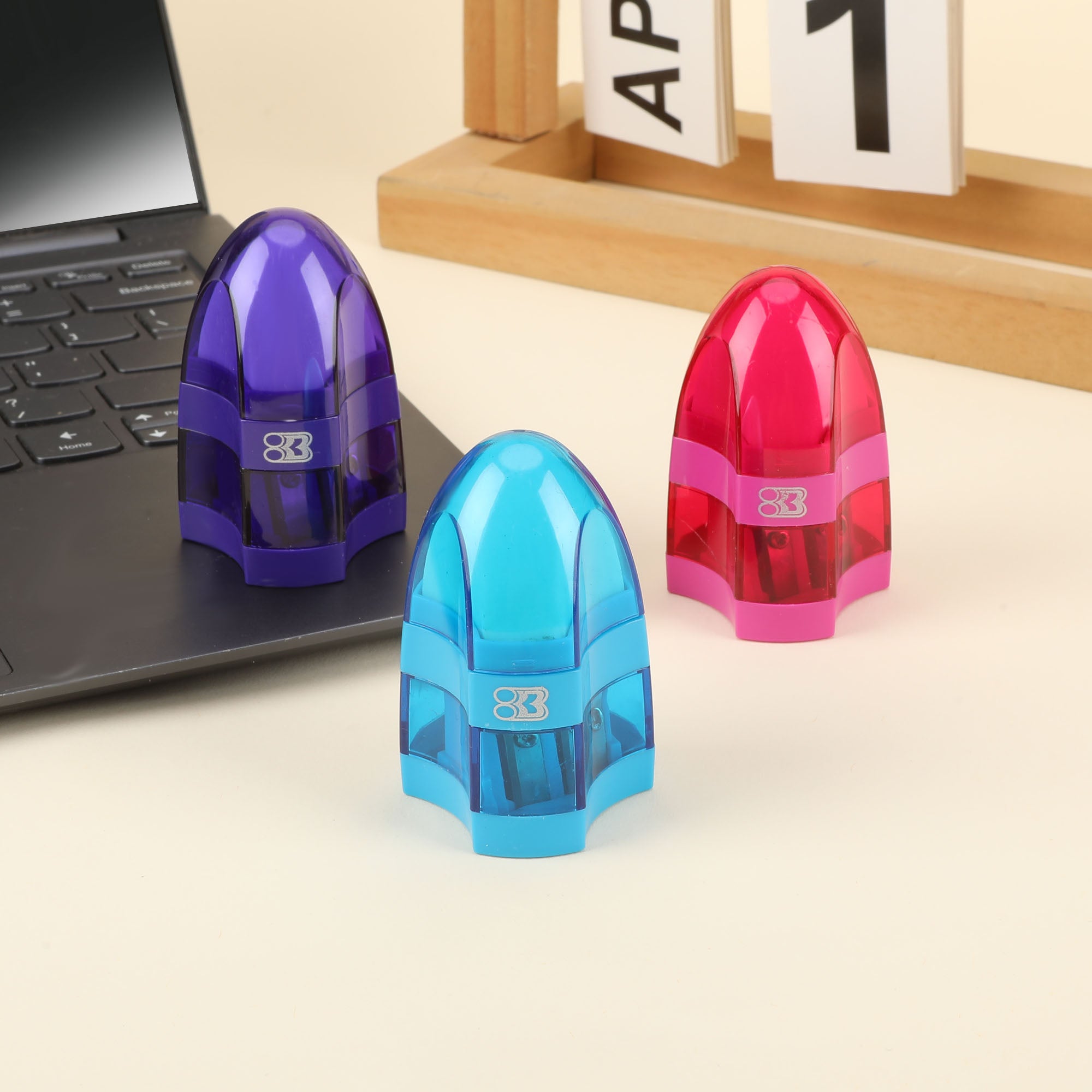 Connor Dual Hole Sharpener w/ Receptacle + Eraser