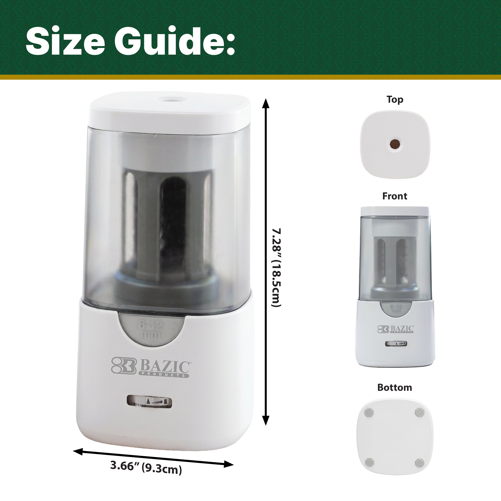 Electric Pencil Sharpener, Standard and Jumbo, 1 Count