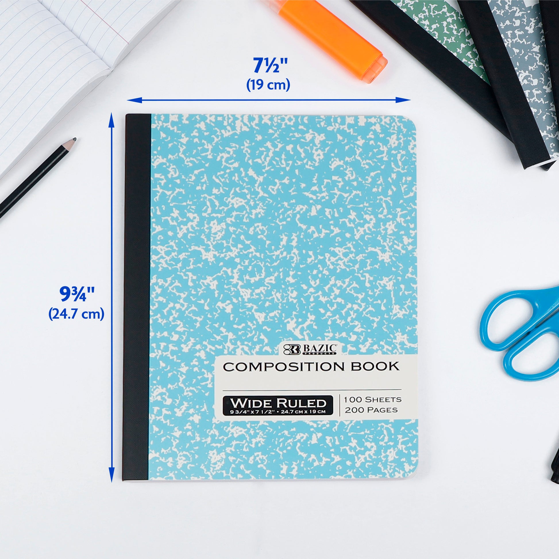 Pastel Color Marble Composition Book