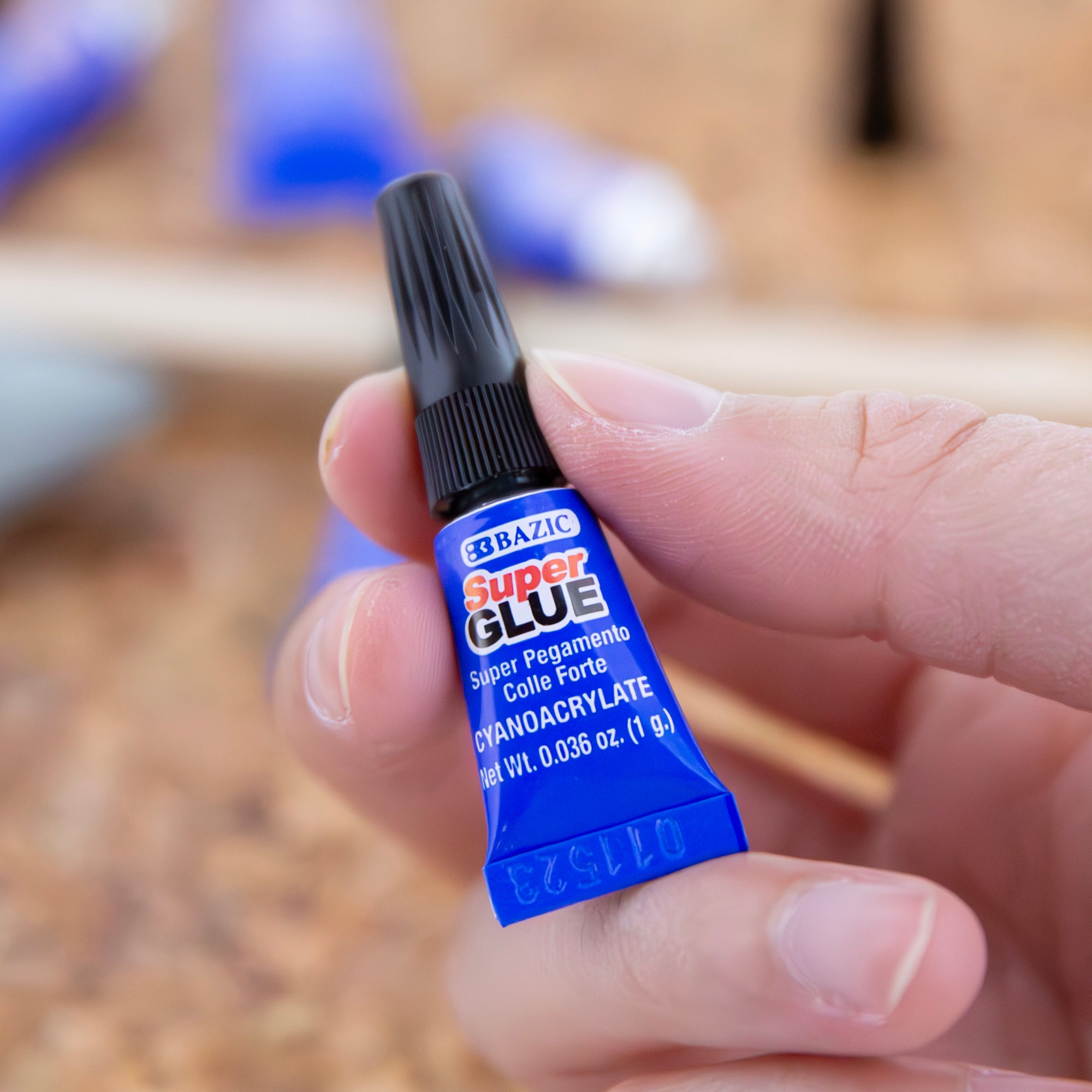 Super Glue, 6 Single Use Tubes, Permanent Adhesive