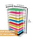 20" X 30" 10-Slots Foam Board Display Rack