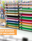 20" X 30" 10-Slots Foam Board Display Rack
