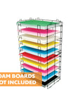 20" X 30" 10-Slots Foam Board Display Rack