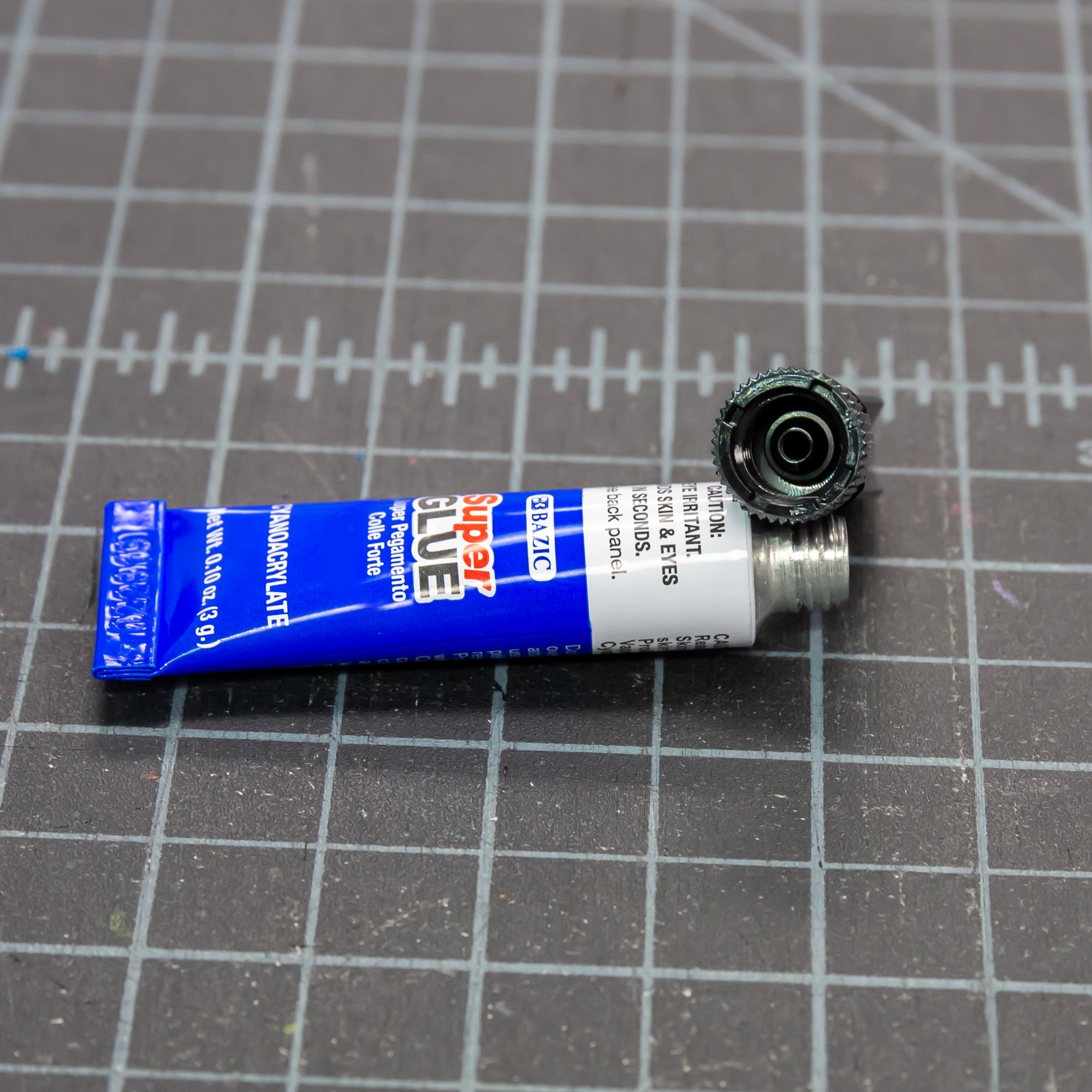 Super Glue, 3g Tubes, Permanent Adhesive, 6-Count
