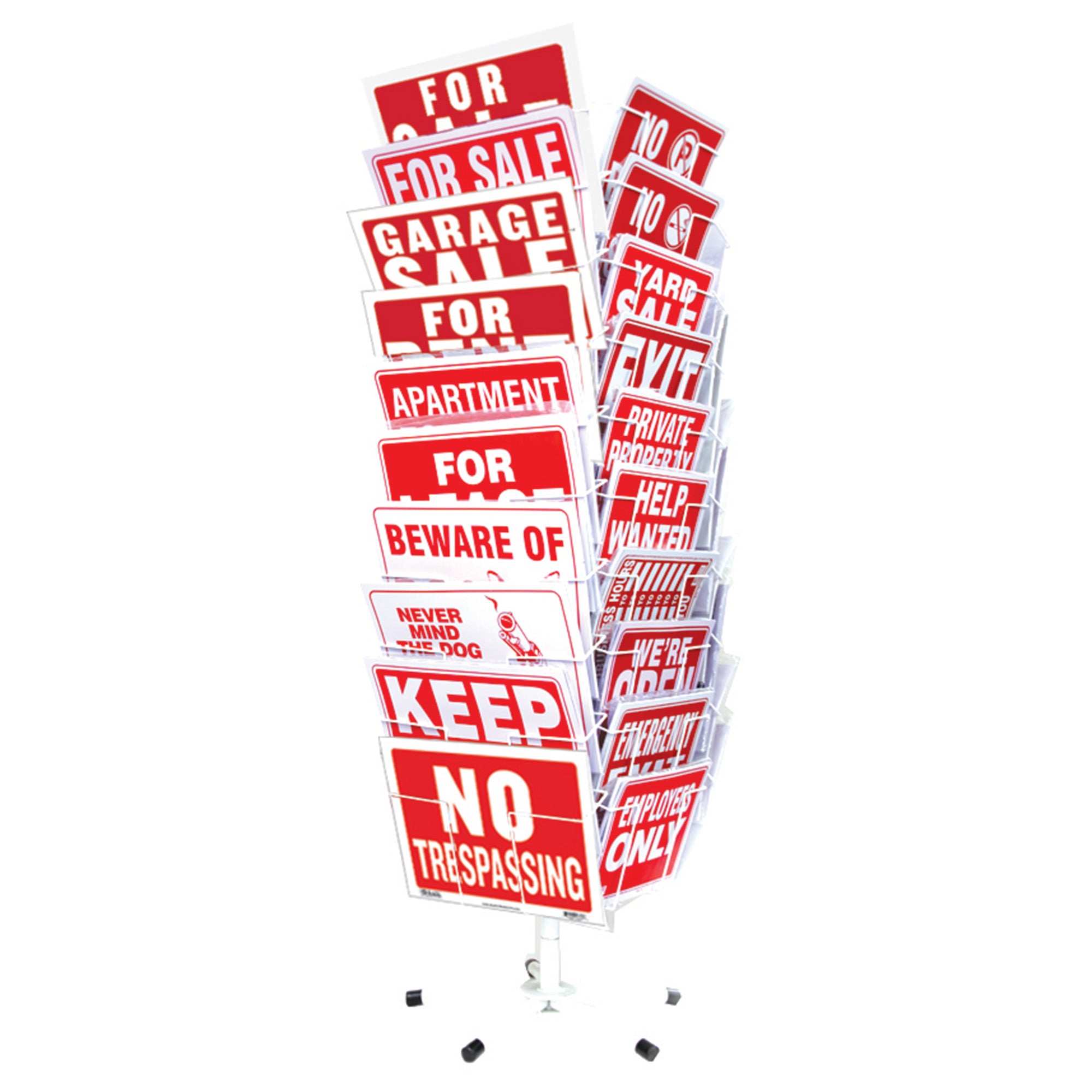 9" x 12" & 12" X 16" Sign 40-Slots Spinning Rack